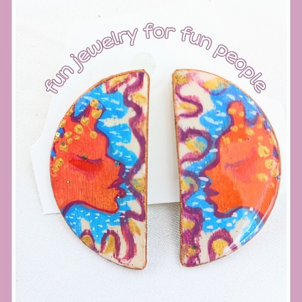 Handmade stud earrings